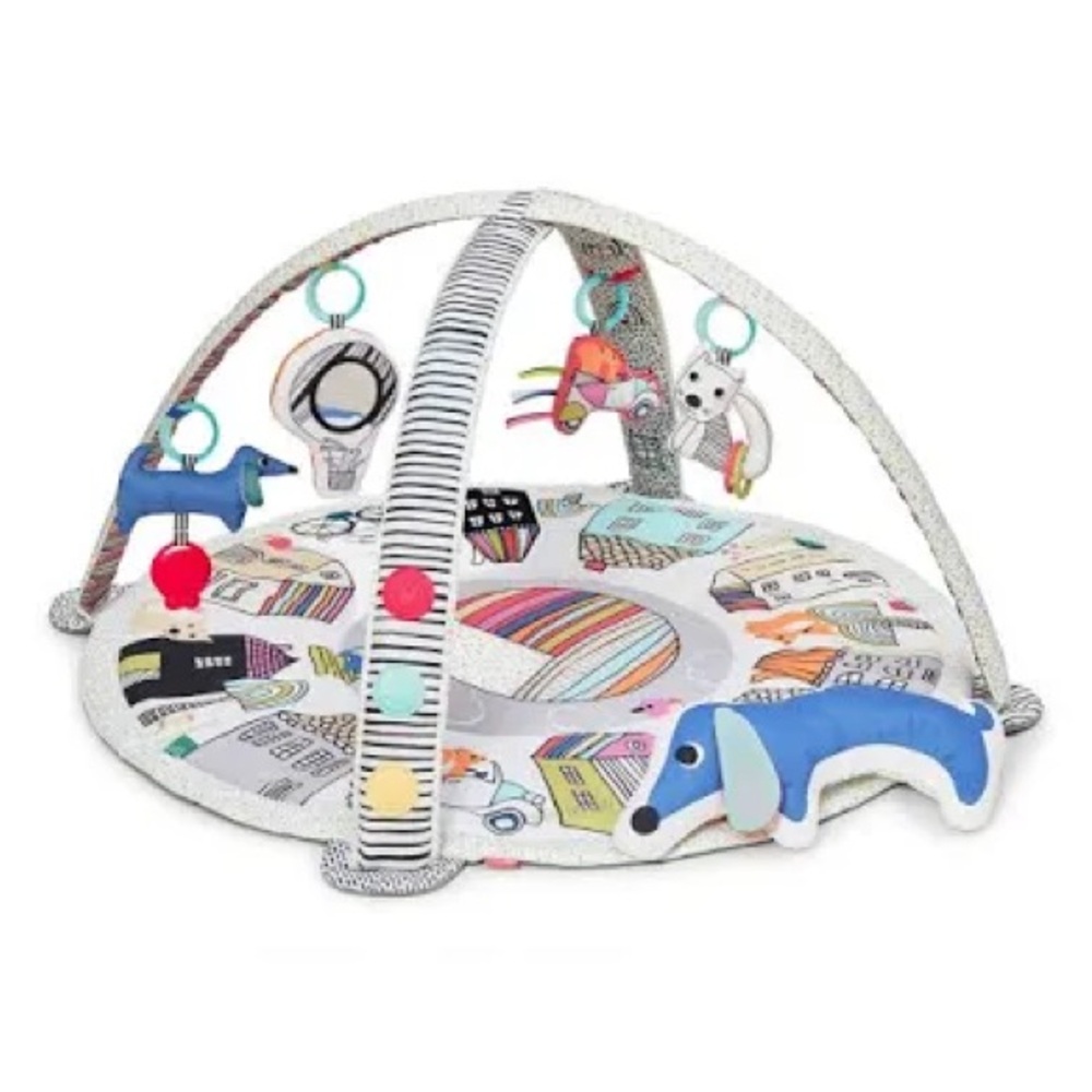 Skip Hop Vibrant Village Smart Lights Activity Gym dachshund